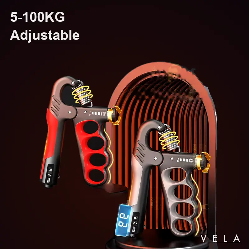 Adjustable Hand Grip Strengthener – 5-100KG Mechanical Counting Gripper