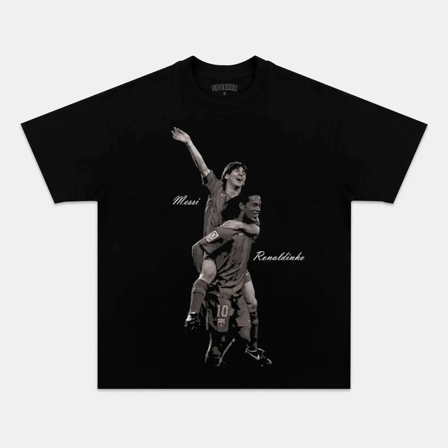 Lionel Messi And Ronaldinho Graphic Tee, Unisex T-Shirt, Perfect Gift for Fanss