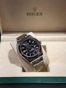 Rolex Sky-Dweller 42 mm Black Dial Oyster Bracelet Stainless Steel Watch