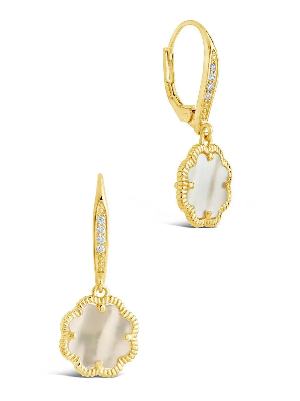 Rose Petal Short Drop Earrings Rose Petal Short Drop Earrings