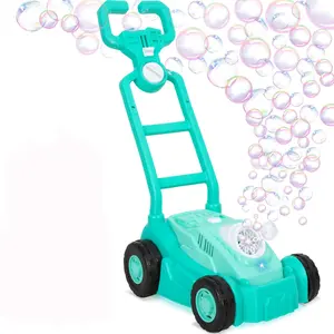 Baby Bubble Lawn Mower, Children's Bubble Machine, Bubble Blower, Summer Outdoor Push Garden Toy, Suitable For 3 4 5 Years Old, Preschool Boys And Girls Birthday Gift
