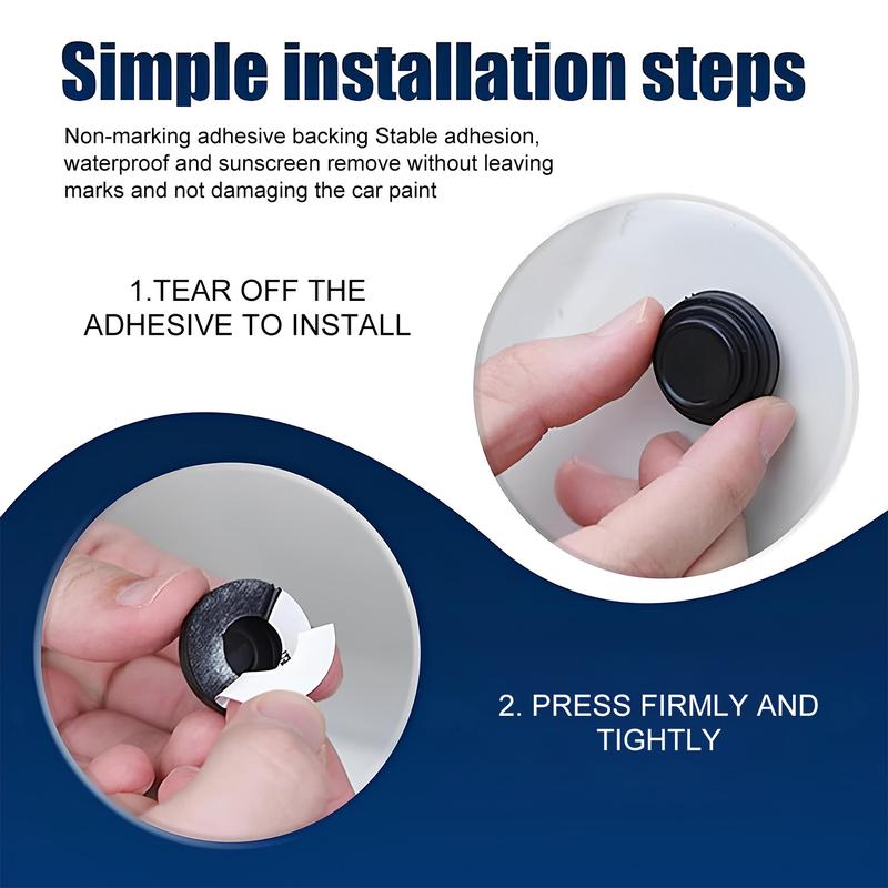 24PCS Universal Car Door Shock Absorber Cushion Gasket Decoration Sticker Shock-Absorbing Gasket Anti-Collision Gasket Automotive Door Entry Guard Car Accessories Universal for Most Cars