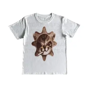Che Sun Kitten Funny Cat Meme T-Shirt - Unisex Vintage Graphic Tee Y2K Grunge Style