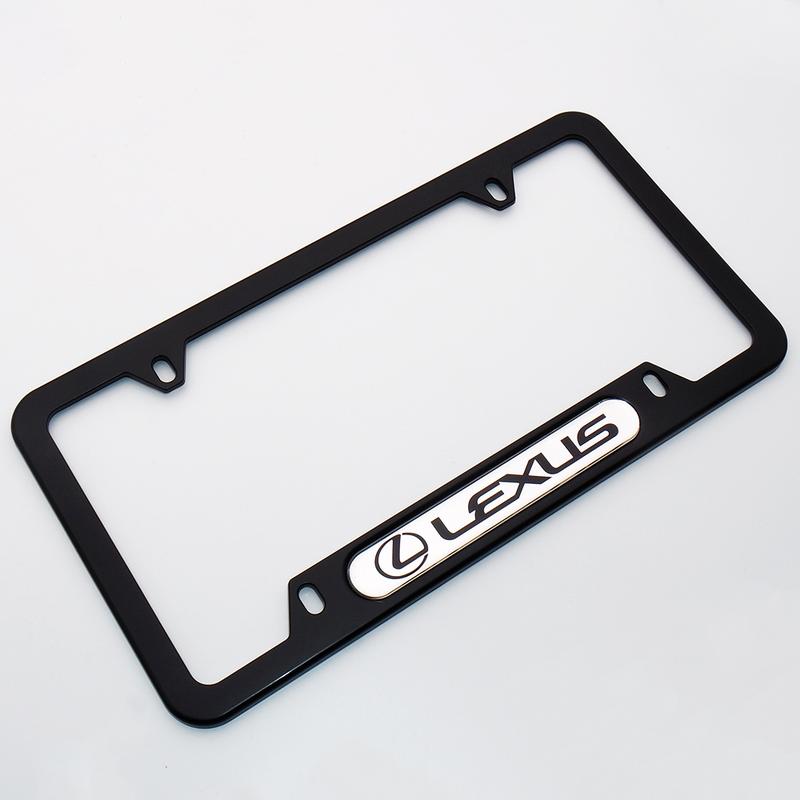 Black / Chrome Front or Rear Stainless Steel License Plate Frame Protect Cover Fit Lexus Decorate Accessories Gifts