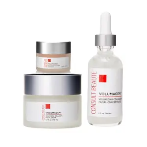 Volumagen Trio - Anti-Aging Skin Care Set with Volumizing Collagen Concentrate, Facial Cream & Eye Cream for Youthful Skin Treatment Kit Ultimate Kit