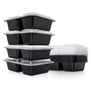 DualComp Stackable Meal Prep Containers – BPA-Free, Microwave Safe, Reusable & Convenient