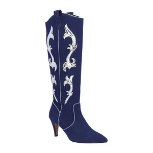 J. Renee' Tall Shaft Cowboy Boot - Siera Denim