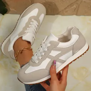 Women's Low-Top Casual Sneakers Summer Casual Sneakers Women Lace Up Anti-Slip Shoes