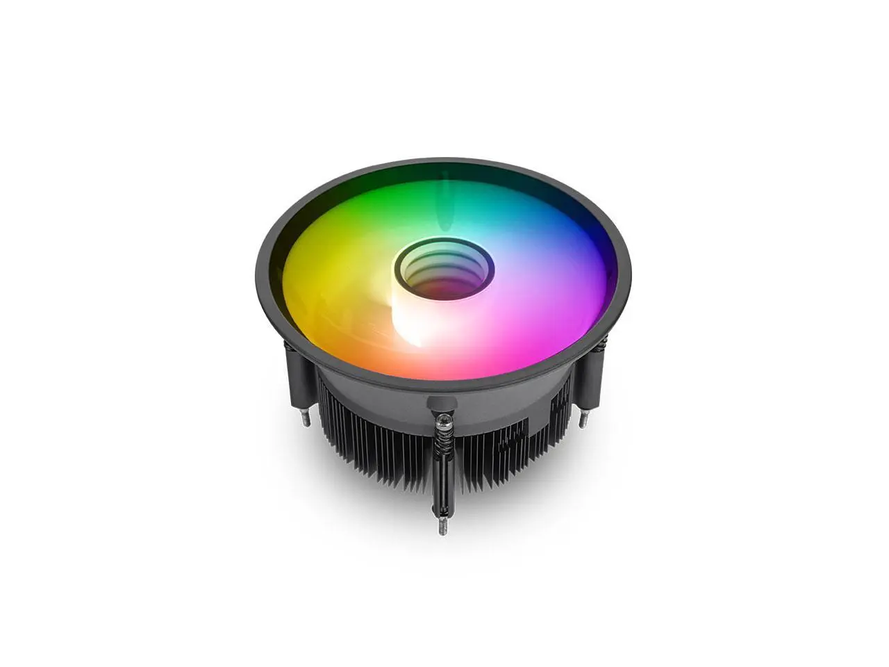 Thermaltake UX150 ARGB CPU Cooler; Copper Base/Aluminum Fins; 130mm PWM Fan; 500~2400 RPM; LGA 1851/1700/1200/1156/1155/1151/1150; Infinity Mirror; 130W TDP; Black; CL-P146-CA13SW-A