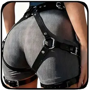 Women's garter belt Leather Thigh harness Punk Leg Belts lingerie Bar Carnival Party Cosplay outfits Accessories