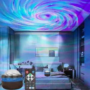LED Universe Effect Projection Light, USB Powered Wave Night Projector Light, Room Decorative Light, Starry Sky Projector Light for Bedroom, Led Nebula Projector, Led Projector Lamp