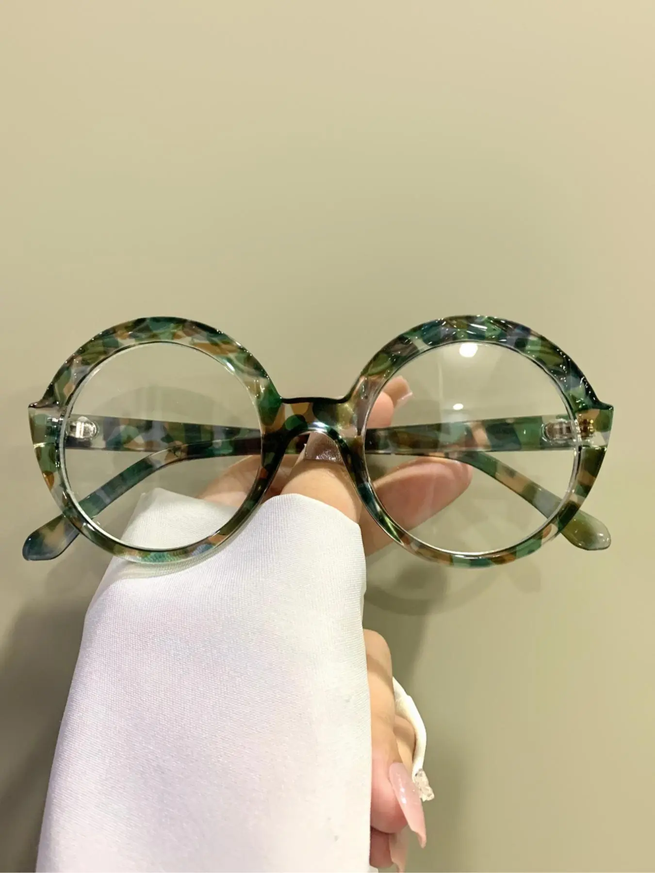 Trendy Large Frame Glasses, Basic Fashion Eyeglasses for Women & Men, Fashion Eyeglasses for Work, Daily Clothing Decor, for Student Daily Use, Leopard Pattern Eyeglasses, Fashion Eyewear