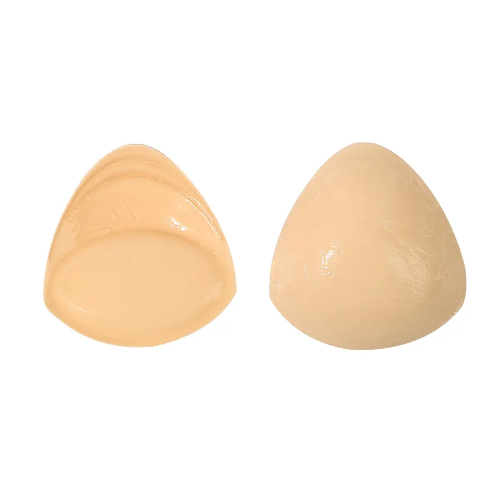 Chest Pad Insert Inverted V Triangle Sponge Chest Pad Insert Swimsuit Lift Gather Anti-Sagging Bra Womenswear White Skin Tone (Opp Bag)