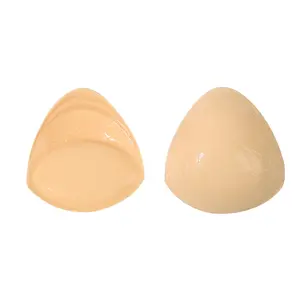 Chest Pad Insert Inverted V Triangle Sponge Chest Pad Insert Swimsuit Lift Gather Anti-Sagging Bra Womenswear White Skin Tone (Opp Bag)