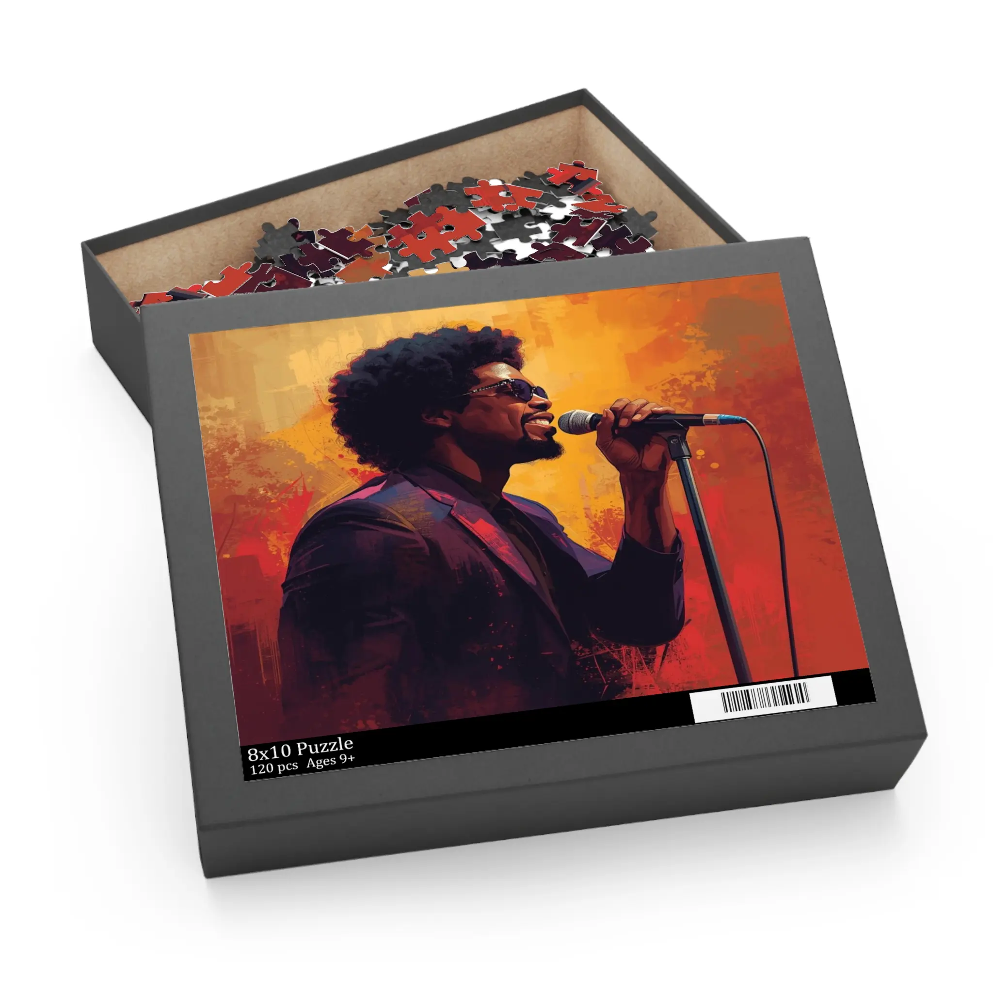 R&B Music Abstract Art : Jigsaw puzzle (120, 252, 500-Piece)