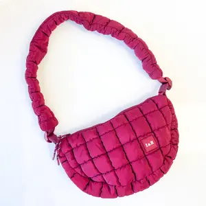 Half Moon Iris Puff Bag- Nylon Crossbody Bag (#24235) By Iris & Rainbow Half Moon Iris Puff Bag- Nylon Crossbody Bag (#24235) By Iris & Rainbow