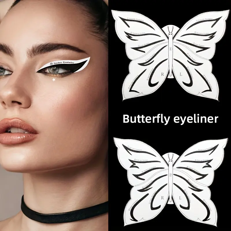 2pcs Reusable Eyeliner Stickers - Easy Eye Makeup Templates for Beginners - Quick, Smudge-Proof, and Long-Lasting Beauty Tools with Wide Range of Makeup Essentials