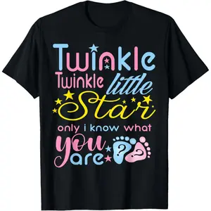 Twinkle Twinkle Little Star Only I Know Gender Keeper Reveal T-Shirt