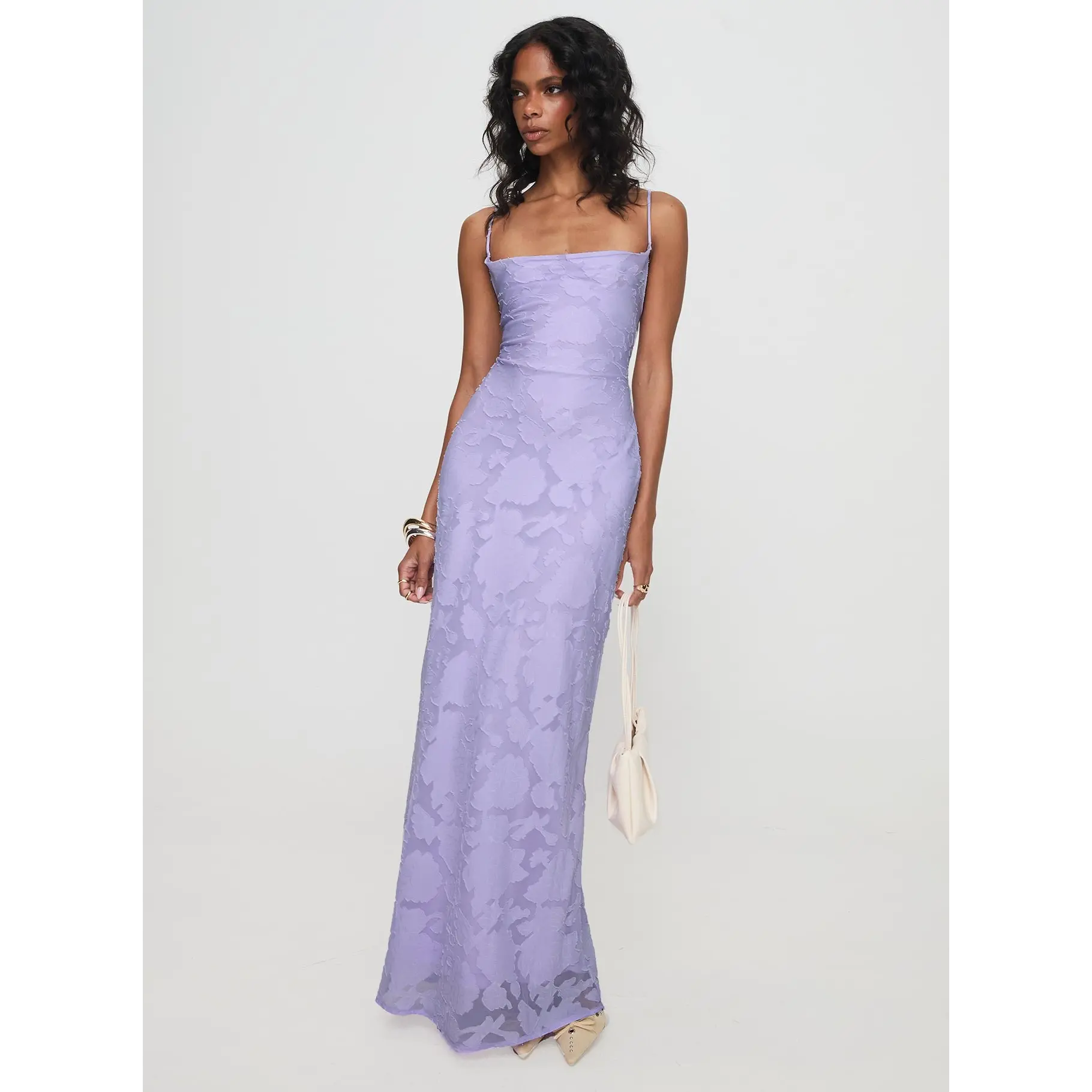 chinese dress ladies Flossie Lilac Maxi Sleeveless Dress - US 4