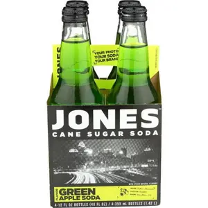 Jones Soda 4Pk Green Apple - 48.000 FO