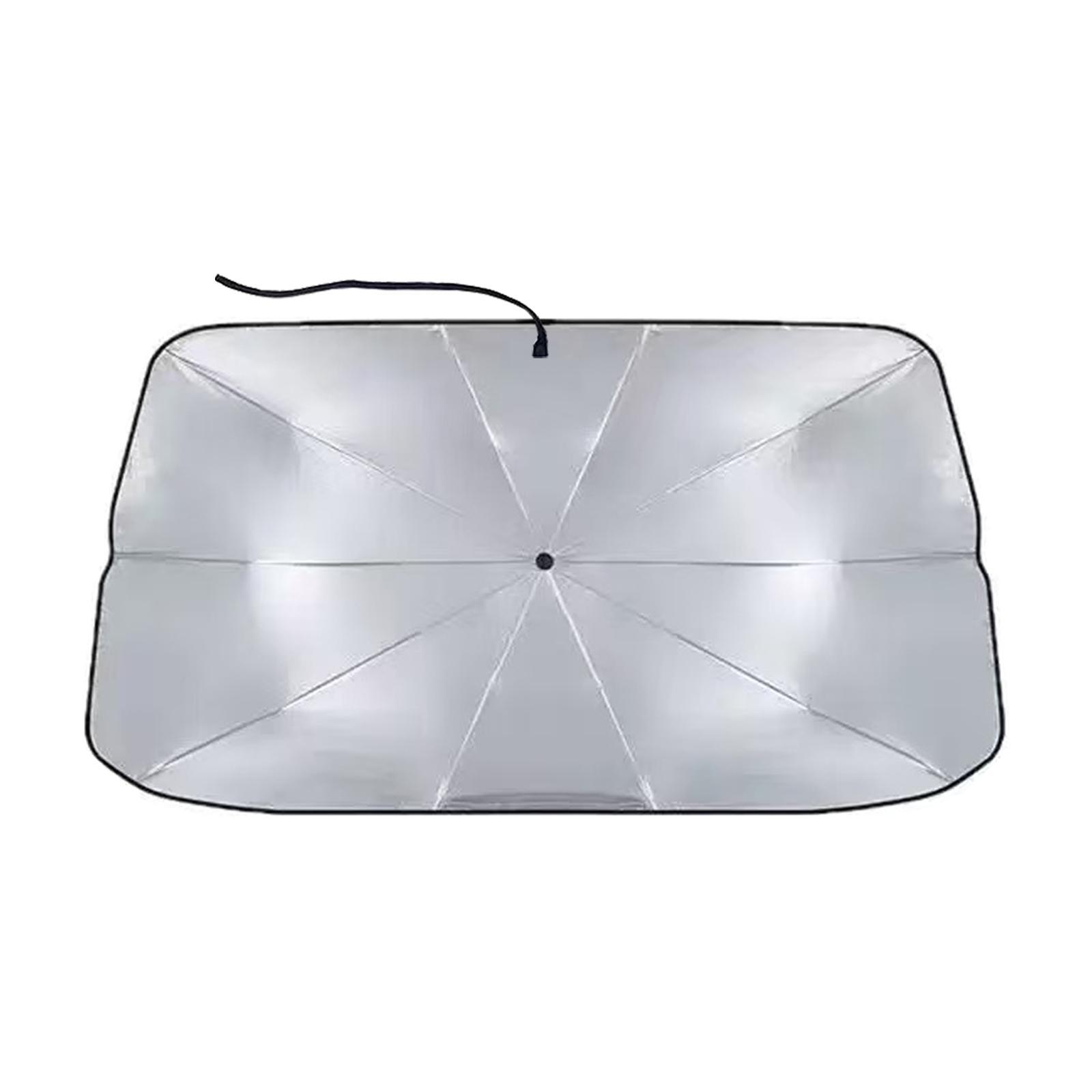 Collapsible Windshield Sunshade - Portable Foldable Front Windshield UV Blocker, Heat Insulation, Easy Setup, Adaptable to Most Cars, Auto Exterior Accessory for Summer,car accessories