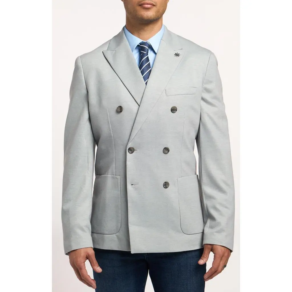 Report Collection Grey Houndstooth Blazer