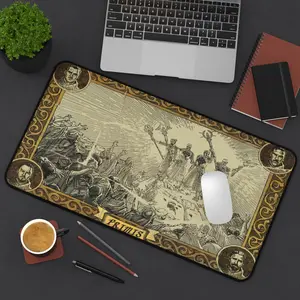 Zombies Desk Mats Black Ops-Inspired Loading Screens Zombies Desk Mat, Gaming Mouse Pad, Large Desk Protector