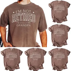 Comfort Colors Custom Retirement Gift for Men, Personalized Retired Dad Shirt, I'm Not Retired Full Time Grandpa Shirt, Papa Dada Papaw Tee - DarkFlex