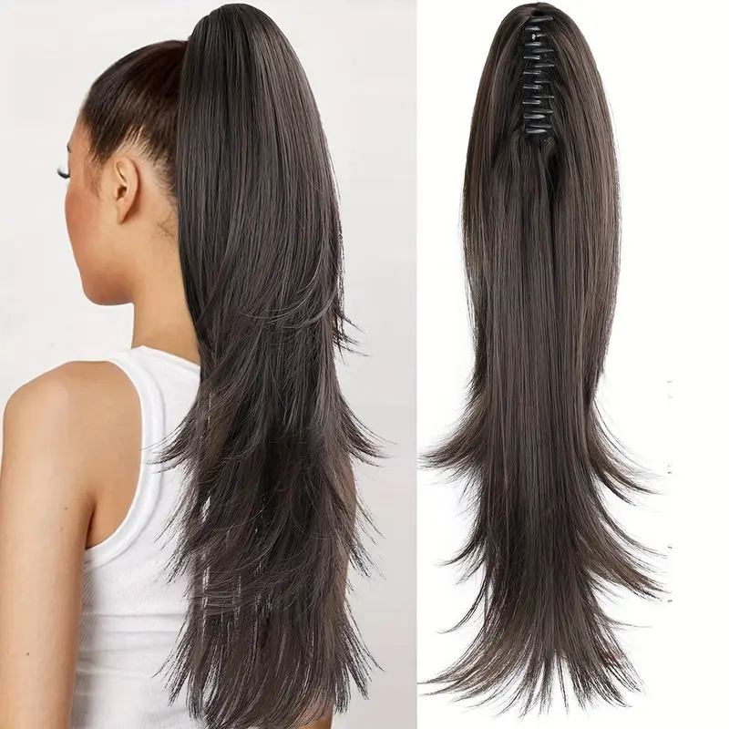 MOCA Hair Synthetic Heat Resistant Claw Clip Ponytail  display picture 3