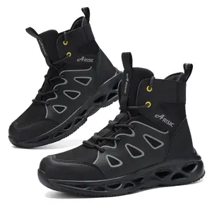 2025 Winter Work Boots Steel Toe Shoes for Men Women Safety Shoes Steel Toe Boots Non Slip Lightweight Indestructible Industrial Steel Toe Sneakers for Men