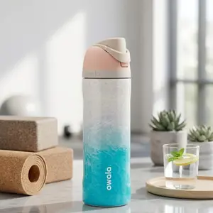 Owala Ocean Drift 24oz FreeSip Water Bottle – Insulated Leakproof Stainless Steel Travel Bottle with Straw for Gym & Daily Hydration