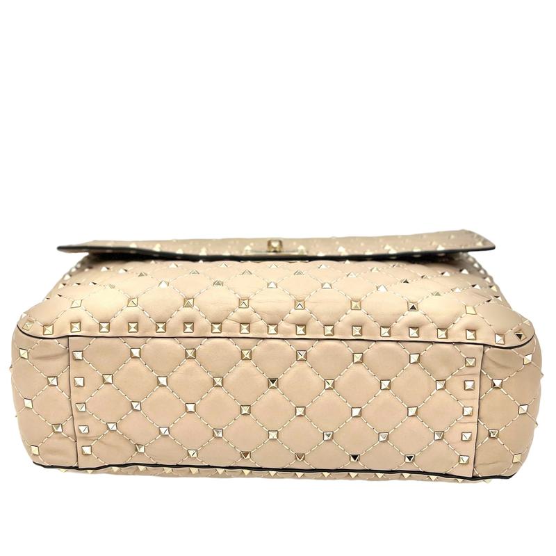 Pre-owned Valentino Leather Shoulder Bags VALENTINO. GARAVANI ROCKSTUD SPIKE HANDBAG