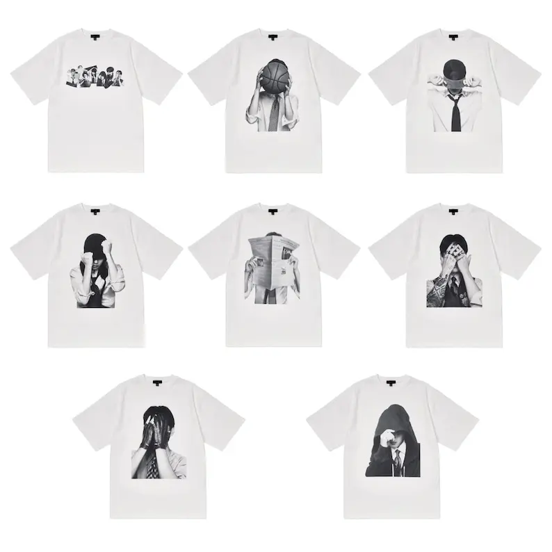 Vintage Bangtan Shirt, Retro Black & White Aesthetic Shirts