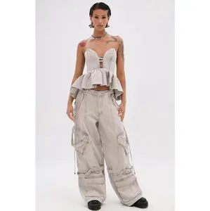 KARA DENIM CARGO PANT