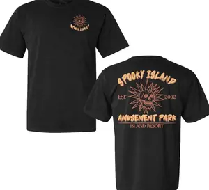 Spooky Island Tee, Retro Cartoon Halloween Movie T-shirt, Spooky Island Disco Skull, Halloween Gift, 90s nostalgia, Retro Halloween, Summer UXV