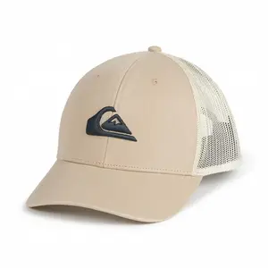 Quiksilver | Grounder Hat | Cotton-Poly Blend Trucker | Sun Protection & Breathable Mesh | Built for Sun & Sport and All-Day Comfort