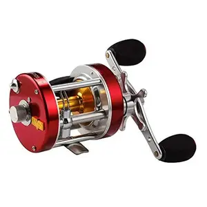 Round Baitcasting Reel, Perfect Conventional Reel for Catfish, Salmon/Steelhead, Striper Bass and Inshore Saltwater Fishing - No.1 Highest Rated Conventional Reel, Reinforced Metal Body