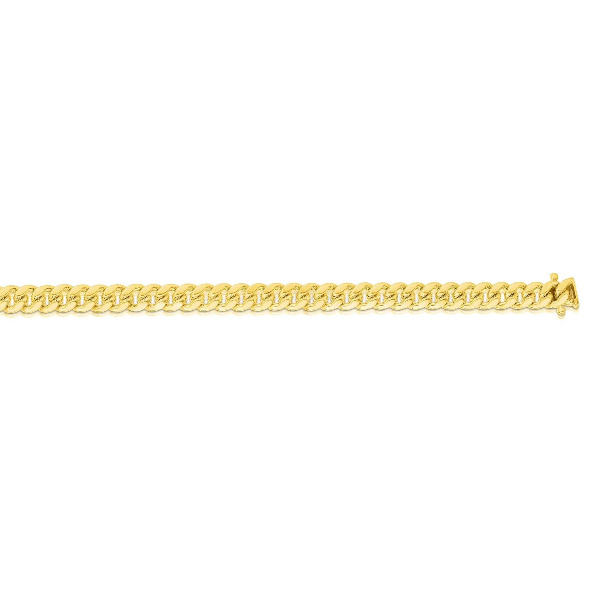 10K Gold 5mm 18In Semi-Solid Miami Cuban Chain