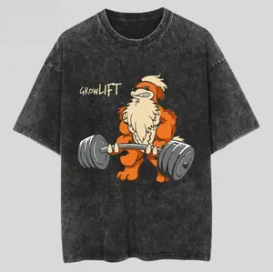 Funny Growlithe Gym Shirt – Growlift Vintage Streetwear Tee – Pokemon Gift Unisex Tee