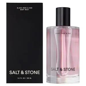 Salt & Stone Black Rose Oud Body Mist 3.4 oz / 100ml - For Bold, Sensual Men Women Who Love Warm, Unisex Fragrances