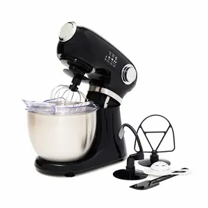 Kismile Stand Mixer 5.5-Quart Electric Mixer with 12 Speeds Stainless Steel Bowl & Attachments Black Kitchen Appliance
