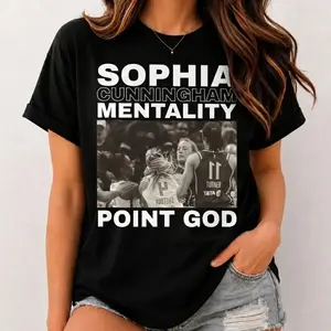 Comfort Colors® Sophia Cunningham Mentality Shirt, Basketball Point God Tee, Vintage Sport Style Graphic Top, Fan Sport Unisex Womenswear Graphic Tops UUI