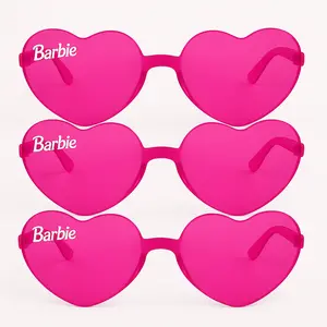 Barbie Dream Party Heart-Shaped Frameless Glasses Multipack