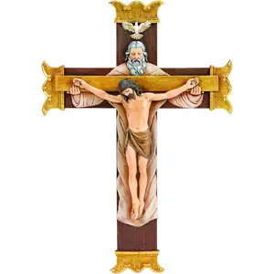 Joseph's Studio by  - Collection, 10.25" H Holy Trinity Crucifix, Made from , High Level of Craftsmanship and Attention to Detail, Durable and Long Lasting
