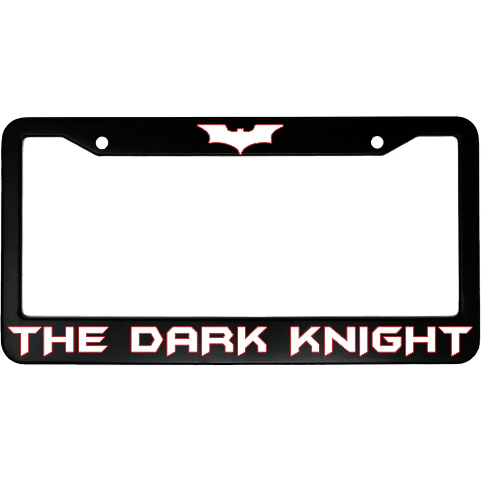 The Dark Knight (w/ Bat Symbol) Aluminum Car License Plate Frame, Car Accessories