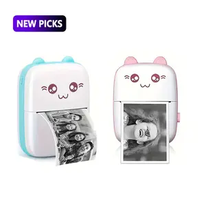 Inkless Mini Thermal Printer with Paper Rolls, Portable Bluetooth Sticker Printer for Photos, Labels, Notes & Journaling