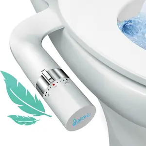 Atalawa Bidet - Self-Cleaning Nozzle, Non-Electric, Adjustable Water Pressure, Ultra-Slim Dual Portable Handheld for Fresh Water Use Bathroom