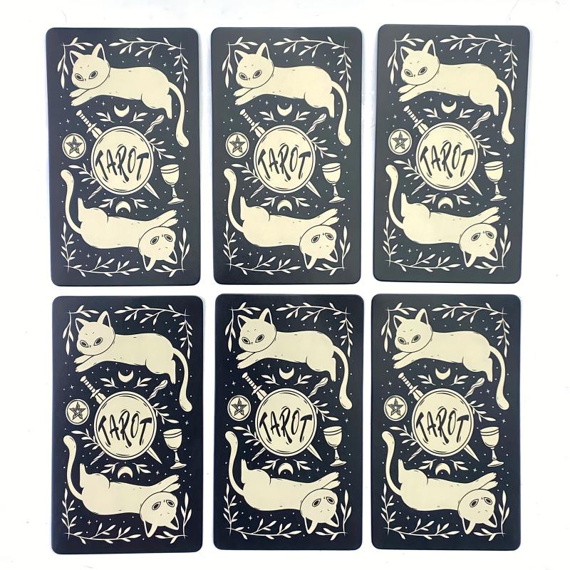 Kitten Tarot Cards, Divination Table Games, Family Party Entertainment Game Cards, gaming gift