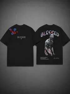 Combat Collective Max Holloway Blessed V2 Tee, Blessed BMF T-shirt, UFC MMA Fan Custom Graphic Design, Gym Wear, Gift for Fighters, Sports Apparel