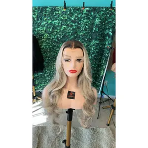 Allison 13x4 pre-plucked synthetic lace wig